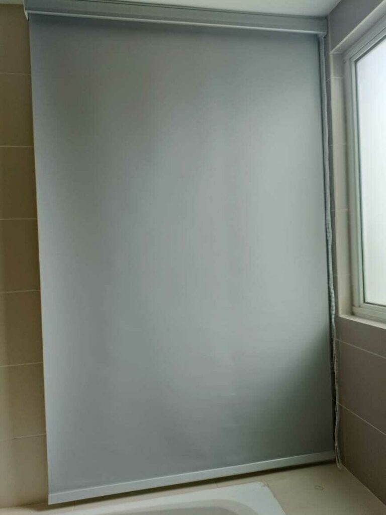 Blackout roller blinds for bathroom