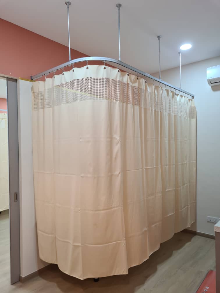 hospital cubicle medical suspended curtain tracks