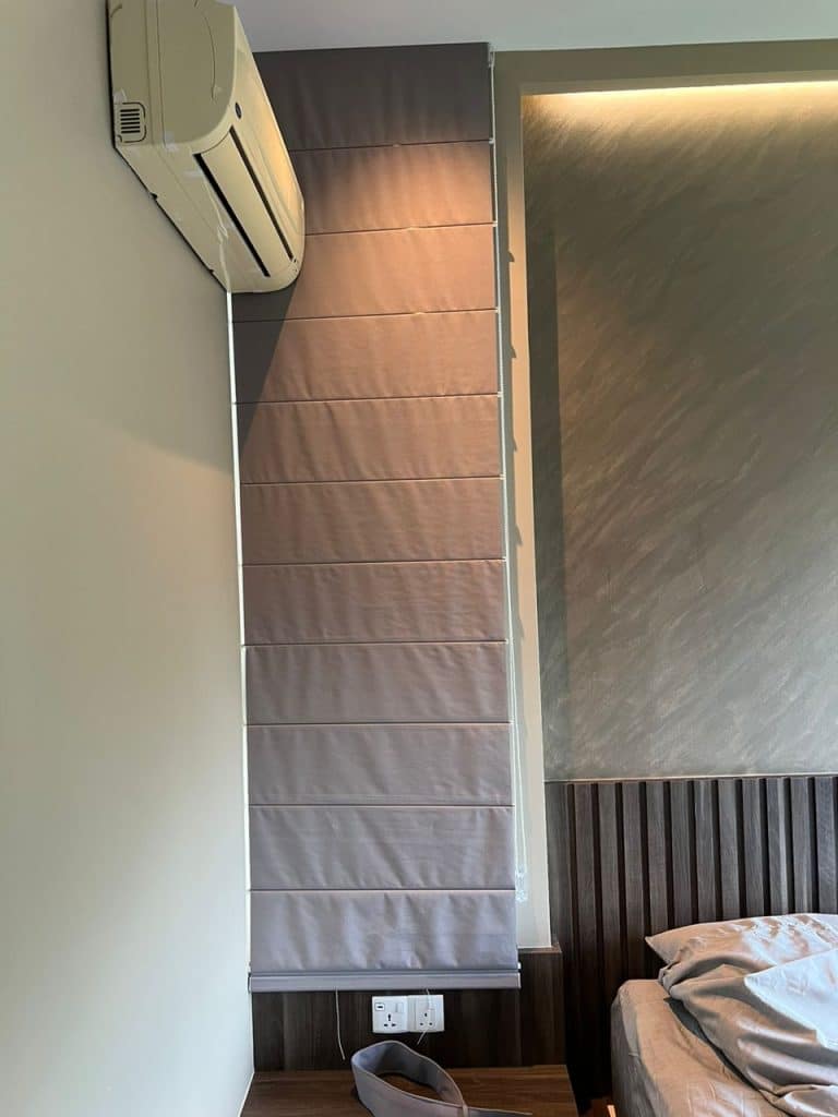 roman blind for bedroom