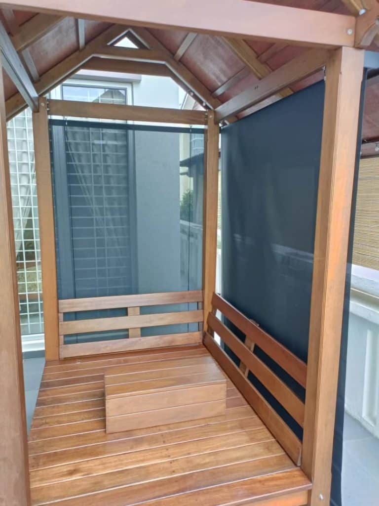 outdoor waterproof windproof blinds for patios