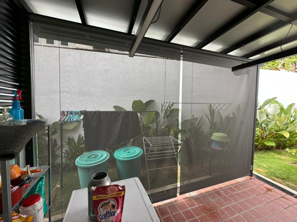 outdoor waterproof windproof blinds for patios