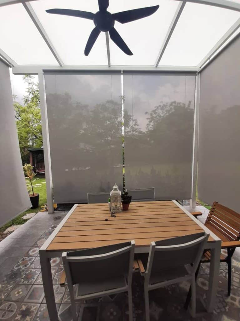 outdoor waterproof windproof blinds for patios